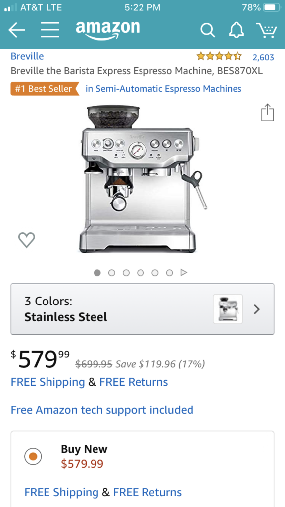 Amazon coffee machine
