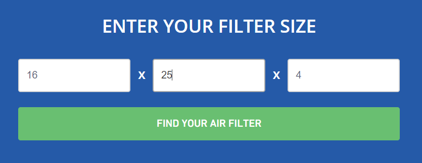 Select filter size
