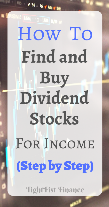 How to find and buy dividend stocks for income (step by step)