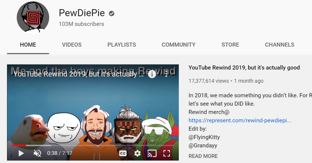 PewDiePie YouTube Channel - Make money playing games