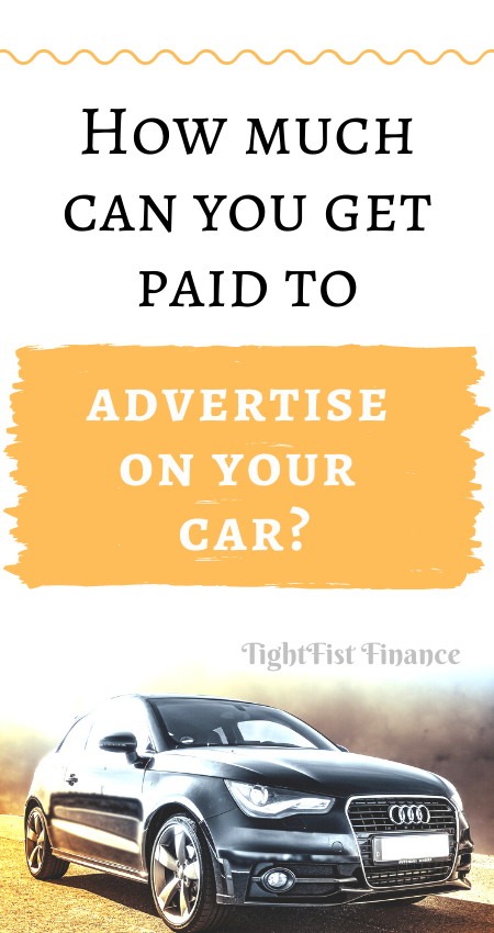 How much can you get paid to advertise on your car