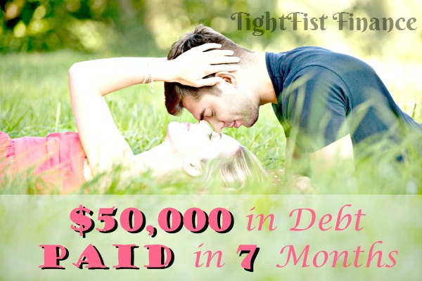 How to pay off debt fast: Are you looking to pay off debt? Here's the incredible story about one couple who managed to pay off over $50,000 worth of debt in only 7 months! I am so impressed at their ability to save money!