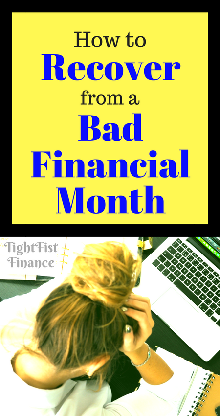 What are you going to do if you had a bad financial month? Sometimes we accidentally spend too much money, and that's ok, but how are you going to recover? Todays frugal tip article is all about financial recover so that you can keep paying off debt, saving money, and building wealth.