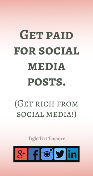 Get paid for social media posts. (Get rich from social media!)(1)