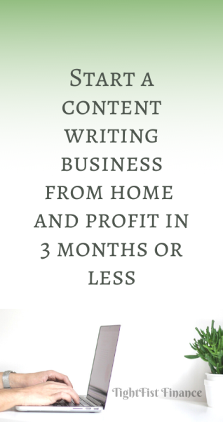 Thumbnail - Start a content writing business from home and profit in 3 months or less