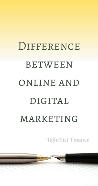 Thumbnail -Difference between online and digital marketing