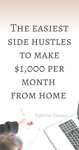 Thumbnail - The easiest side hustles to make $1,000 per month from home
