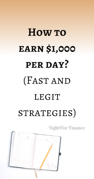 Thumbnail - How to earn $1,000 per day (Fast and legit strategies)