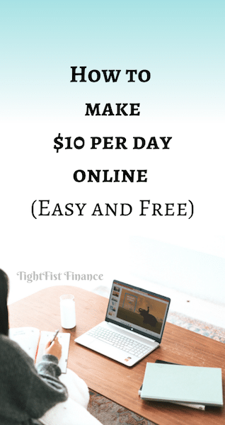 Thumbnail -How to make $10 per day online (Easy and Free)