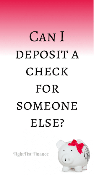 Thumbnail - Can I deposit a check for someone else