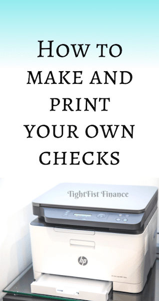 Thumbnail - How to make and print your own checks
