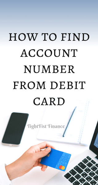 Thumbnail - how to find account number from debit card