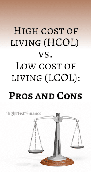 Thumbnail - High cost of living (HCOL) vs. Low cost of living (LCOL) Pros and Cons
