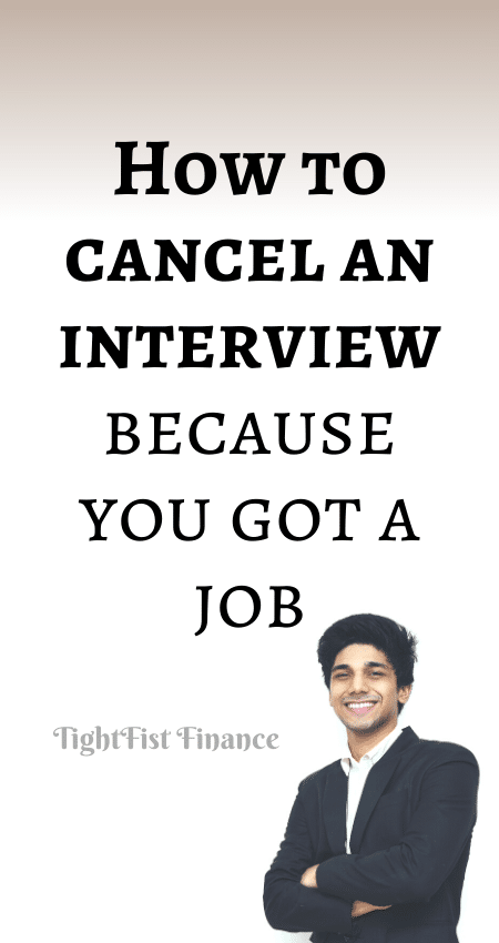 21-162 - How to cancel an interview because you got a job