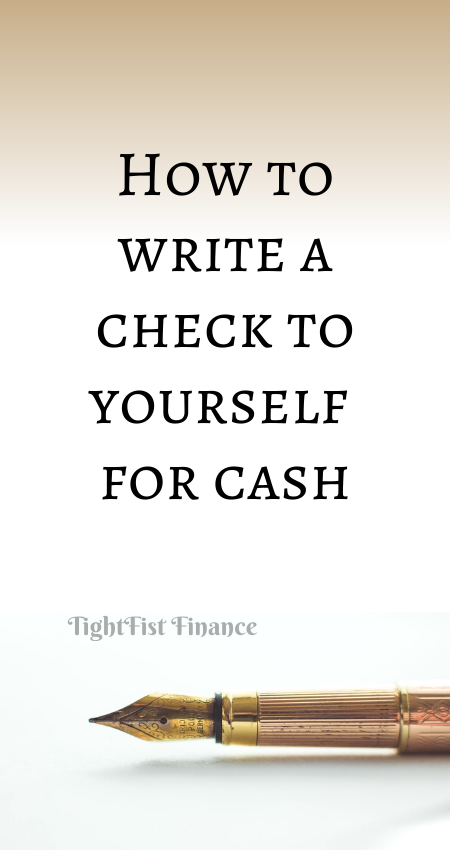 21-171 - How to write a check to yourself for cash