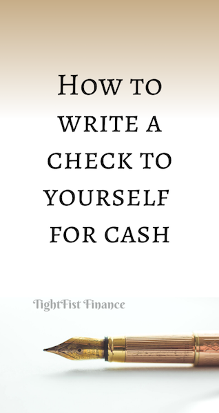 Thumbnail - How to write a check to yourself for cash