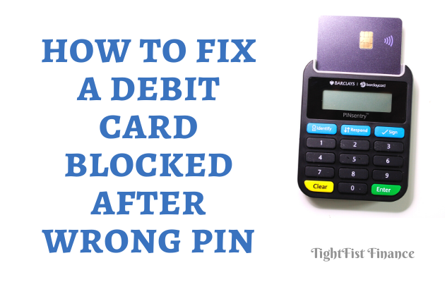 TFF22-087 - How to fix a debit card blocked after wrong pin