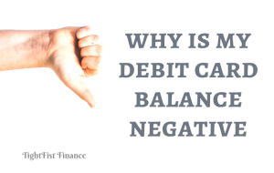 negative debit card balance