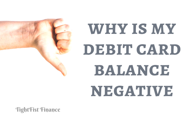 TFF22-095 - why is my debit card balance negative