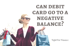 negative debit card balance